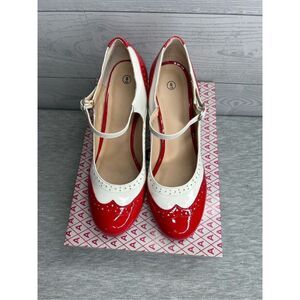 Archie’s Harlow heel red/white size 8